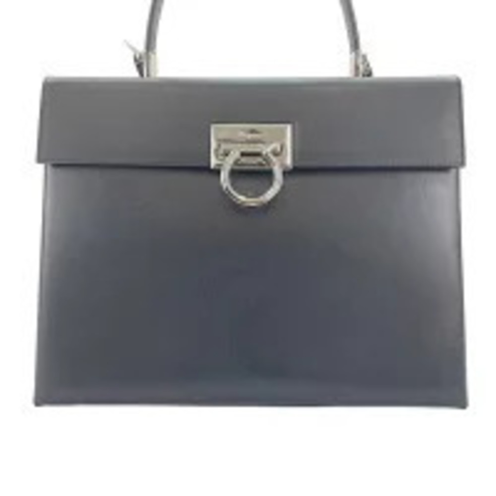 Salvatore Ferragamo Gancini Handbag Black